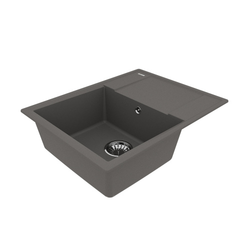 Кухонная мойка LeMark Imandra 640 9910023 64х50 цвет серый поверхность матовая - фото 2