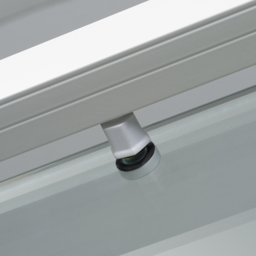 Душевая дверь Wasserkraft Rhin 44S 44S13 110х200 стекло прозрачное профиль белый - фото 5