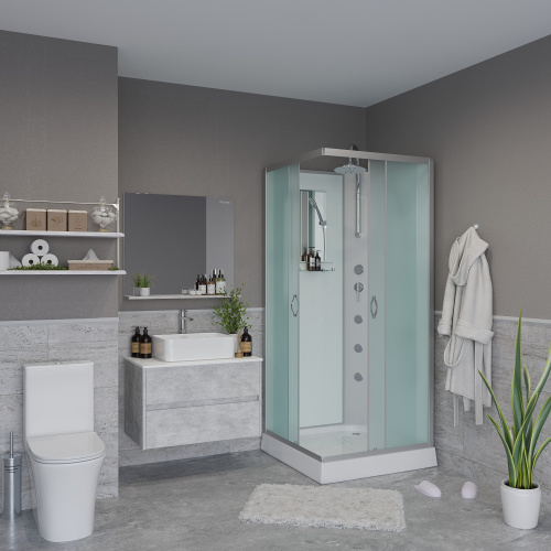 Душевая кабина Niagara Classic 11011423BKTG 90х90 квадратная без крыши ориентация универсальная - фото 3