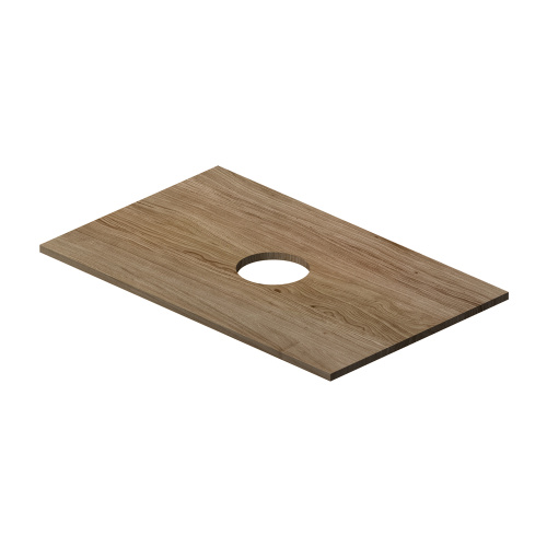 Столешница Am.Pm Func M8FST0800OF 80х50 накладная цвет темное дерево - фото 2