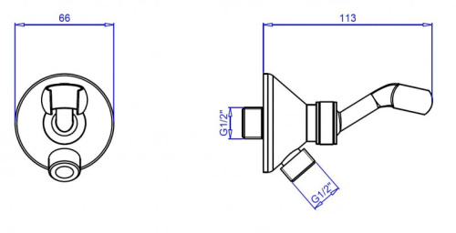 Шланговое подключение Cezares CZR CZR-U-AI-C-03/24 - фото 2