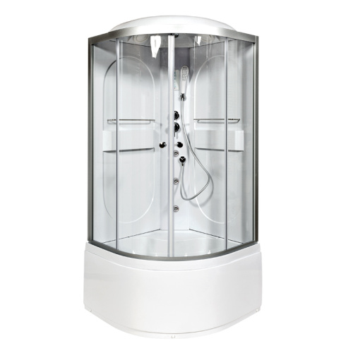 Душевая кабина AvaCan L610GM+EL 100х100 четверть круга с крышей ориентация универсальная - фото 2