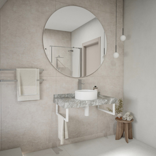 Столешница Teymi Helmi T150209 90х50 подвесная цвет серый - фото 4