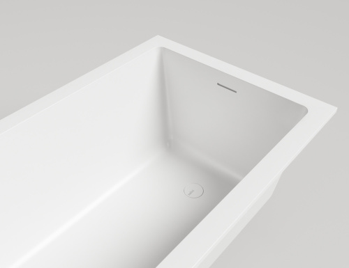 Ванна из искусственного камня Salini CASCATA 104423M 170х70 встраиваемая прямоугольная с ножками