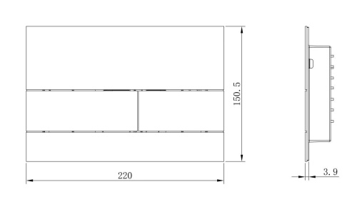 Клавиша смыва механическая Boheme 670-NB цвет никель брашированный - фото 2
