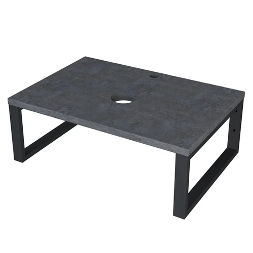 Столешница 1MarKa Grunge Loft У85837 90х48 накладная цвет бетон темно-серый - фото 4