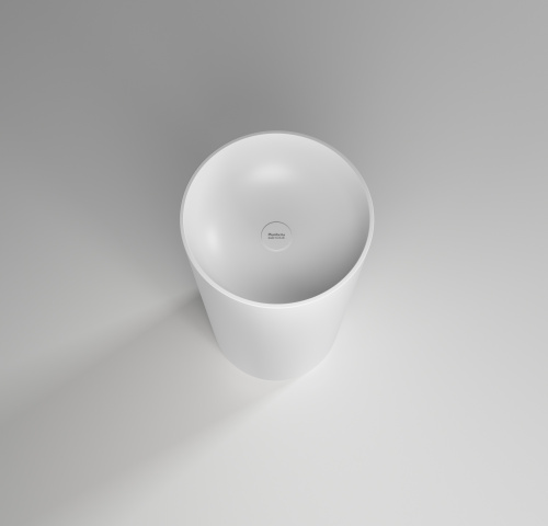 Раковина из искусственного камня Plumberia Selection Misha MISHA SOFT BO 44х44 напольная цвет белый матовый - фото 3