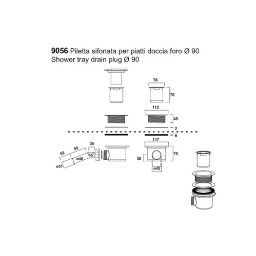 Сифон для душевого поддона Kerasan RETRO 905693 - фото 2