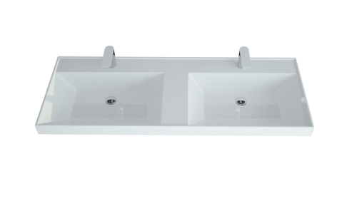 Раковина из литьевого мрамора Uperwood Classic 2911020336 120х45 полувстраиваемая цвет белый - фото 4