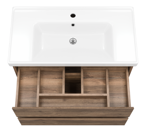 Тумба под раковину Brevita Dallas DAL-01090-074П 87х45х50 подвесная - фото 5