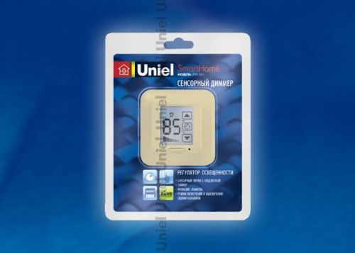 Диммер Uniel USW-001 USW-001-LCD-DM-40/500W-TM-M-BG Блистер - фото 2