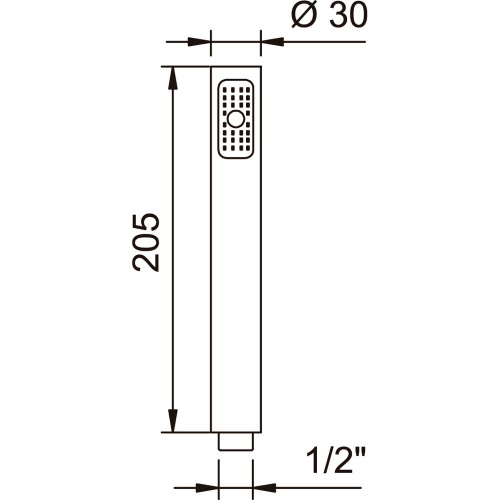 Душевая лейка Clever CAIMAN 90796 округлая - фото 4