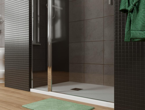 Душевая дверь Allen Brau Priority 3.31001.00G 90х200 стекло тонированное профиль хром глянцевый - фото 4