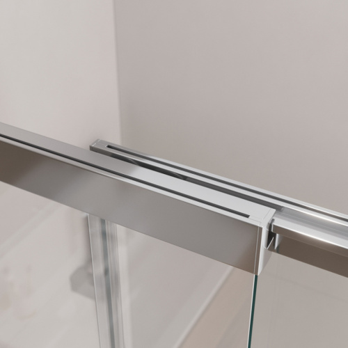 Душевая шторка на ванну Cezares SLIDER SLIDER-VF-11-90/150-C-Cr 90х150 стекло прозрачное профиль хром глянцевый ориентация универсальная - фото 4