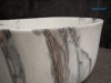 Раковина керамическая Gid Creativo 54481 50х30 накладная цвет многоцветный без отверстий под смеситель