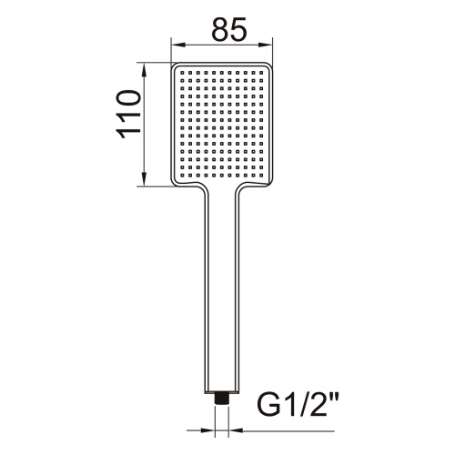 Душевая лейка Clever NINE XTREME 60797 прямоугольная - фото 5