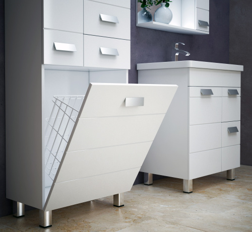 Шкаф-пенал Corozo Денвер SP-00000535 60х29х187 цвет белый - фото 4