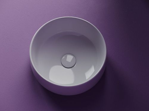 Раковина из сантехнического фарфора Ceramica Nova ELEMENT CN5047 40х40 накладная цвет белый без отверстий под смеситель - фото 5