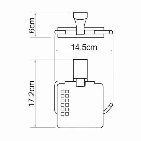 Бумагодержатель WasserKRAFT 5225