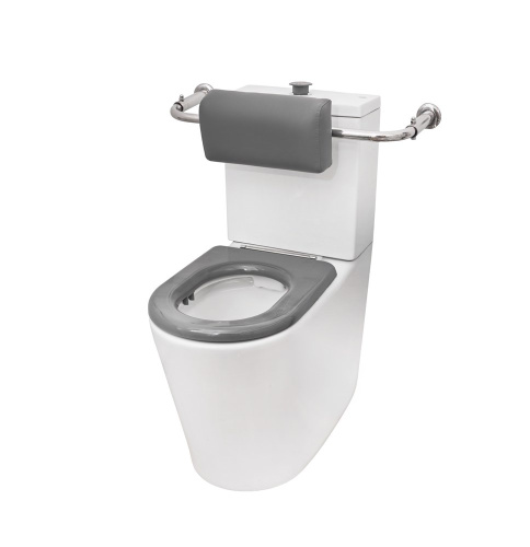 Унитаз напольный с бачком Dstrana 4620 белый без сиденья безободковый каскадный смыв - фото 5