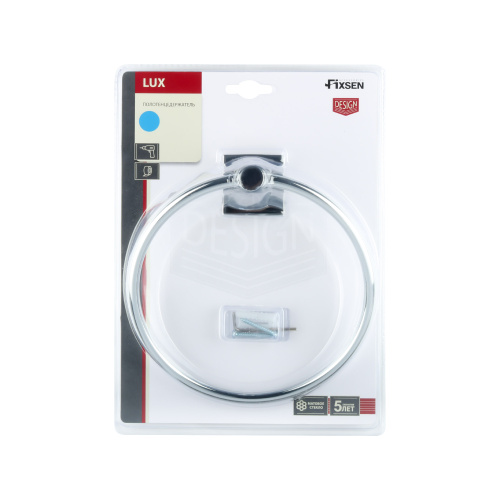 Полотенцедержатель Fixsen Lux chrome FX-15011 - фото 4