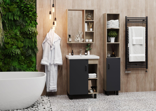 Шкаф-пенал Onika Тимбер 403067 30х30х170 напольный - фото 4