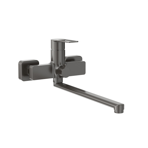 Смеситель для ванны Tokito KOBE TOK-KOB-1015 настенный вороненая сталь - фото 2