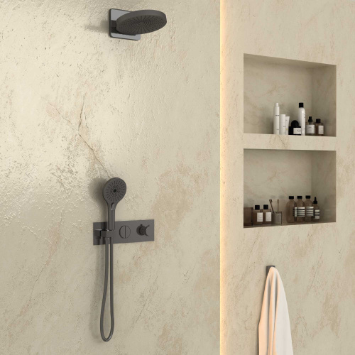 Душевая система Vincea VSFW-422TI1GM встраиваемая в стену с термостатом