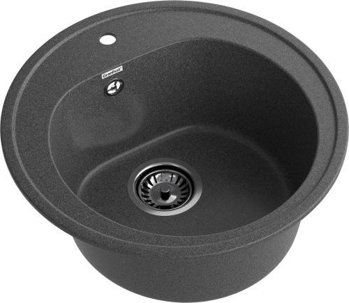 Кухонная мойка Granfest Rondo R-510 графит 51х51 цвет графит поверхность матовая - фото 2