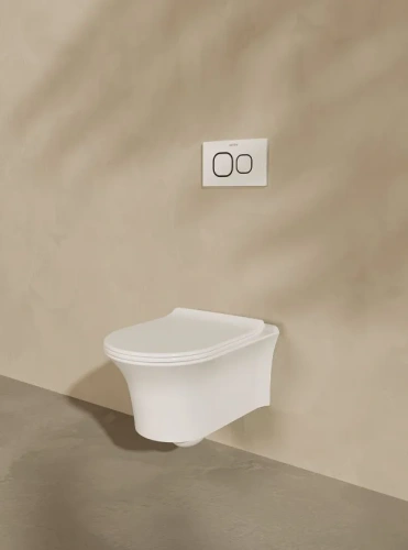 Чаша унитаза подвесная Arrow AHB2157 цвет белый без сиденья безободковая каскадный смыв - фото 4