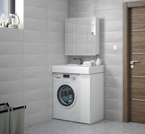 Комод Corozo Лео SD-00000782 19х50х85 напольный цвет белый - фото 3