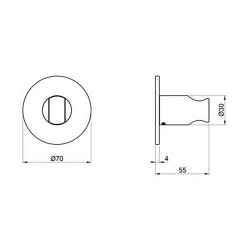 Держатель для душа Almar 316 Stainless Steel E120010.316 нержавеющая сталь - фото 2