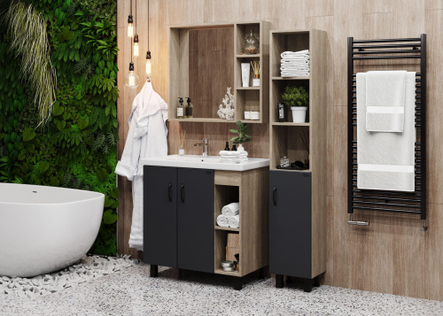 Тумба под раковину Onika Тимбер 108046 77х45х68 напольная - фото 4