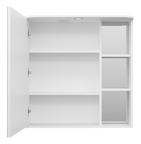 Зеркало-шкаф Misty Венера П-Внр04080-01СвЛ 80х25х80 подвесной цвет белый - фото 3