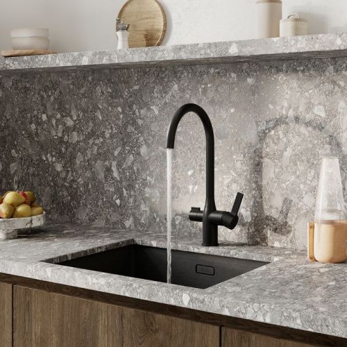 Смеситель для кухни IDDIS Pure PURBLFJi05 на мойку черный матовый - фото 4