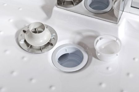 Душевая кабина AvaCan Z111 100х100 квадратная с крышей ориентация универсальная