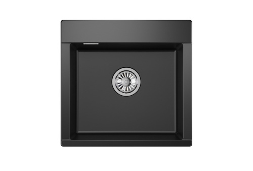 Кухонная мойка Granula 5201, ТУРМАЛИН 52х50 цвет черный поверхность матовая - фото 2