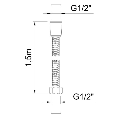 Шланг для душа Clever CLEVER 90703 хром - фото 2