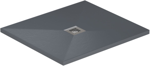 Душевой поддон Allen Brau Priority 8.31002-BGM 90х90 искусственный камень синий/серый без каркаса - фото 2