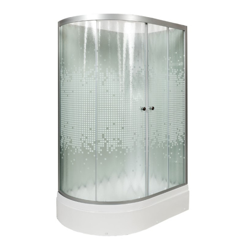 Душевая кабина AvaCan L720RNGM 120х80 асимметричная без крыши ориентация правая - фото 2
