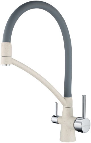 Смеситель для кухни Paulmark SIEGEN Si213111-328 на раковину бежевый