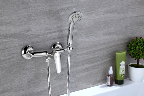 Смеситель для ванны LeMark Partner LM6559C настенный хром - фото 2