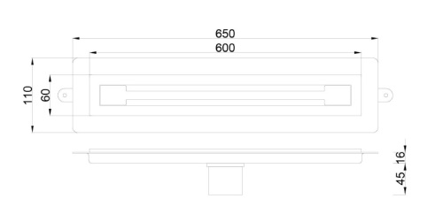 Душевой лоток Boheme Infinity 981-60-CB - фото 2