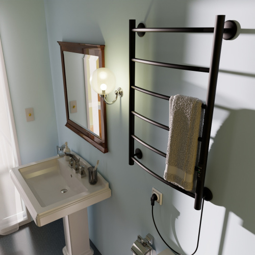 Полотенцесушитель Маргроид Вид 4 04-8050-1049-9005R 53х80 электрический черный матовый - фото 3