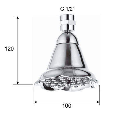 Верхний душ Remer 359BE хром - фото 2