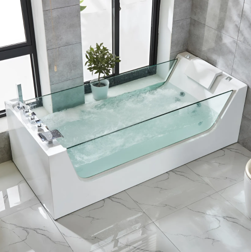 Ванна акриловая гидромассажная Cerutti SPA C-453A 180х80 пристенная прямоугольная с ножками
