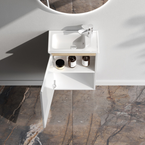 Тумба под раковину Am.Pm X-Joy M85AFHX0451WG 43х25х58 подвесная цвет белый - фото 3