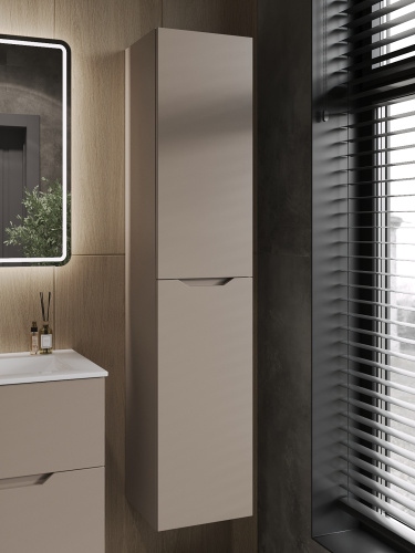 Шкаф-пенал Orange Line Li-35PuL 35х35х165 подвесной цвет бежевый - фото 5