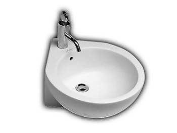 Раковина из санфаянса Hatria YOU&ME Y0H701 46х46 подвесная цвет белый 1 отверстие под смеситель