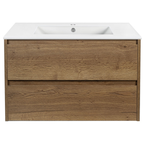 Тумба под раковину Vincea Gio VMC-2G800TO 80х46х50 подвесная цвет коричневый - фото 5